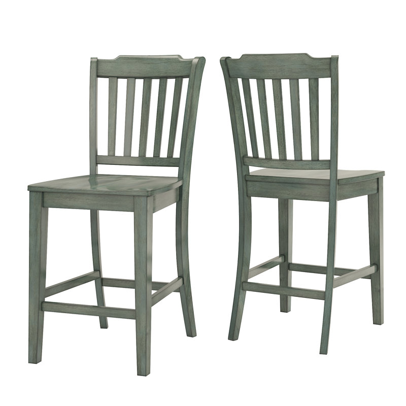 Sloan Solid Wood Counter/Bar Stool, Antique Sage, Counter Stool (24" Seat Height)
