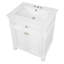 24'' Vintage Elegance Bathroom Cabinet with Soft Closing Doors and Adjustable Shelf, Bathroom Vanity with Ceramic Sink-129669850