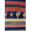 Tapis unique rouille / bleu / olive / blanc 4 pi 9 po x 13 pi Shrivan
