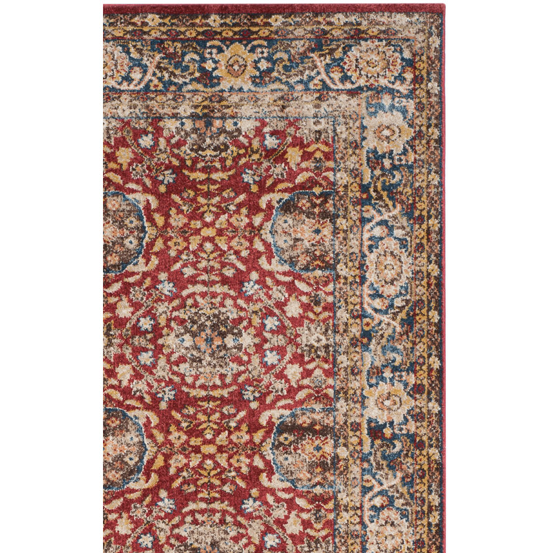 Broomhedge Bijar Performance Oriental Rug, Square 6'7"