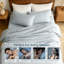 Ensemble de housse de couette 100% lin uni avec taies décoratives-130967595-130967602