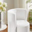 Fauteuil pivotant en tissu de velours Della Performance-1609799186