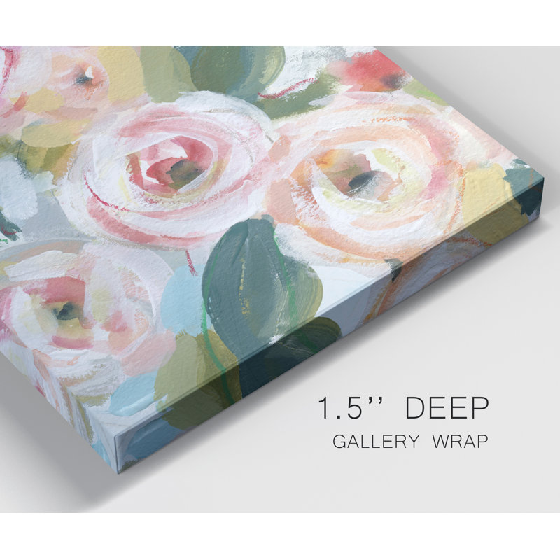 «Daring Blooms» par Carol Robinson, reproduction d'art sur toile tendue, H 48 po x l 36 po x P 1 po