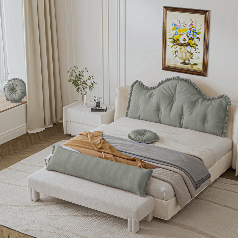Novelty Cushion, Grey, 66cm H x 140cm W