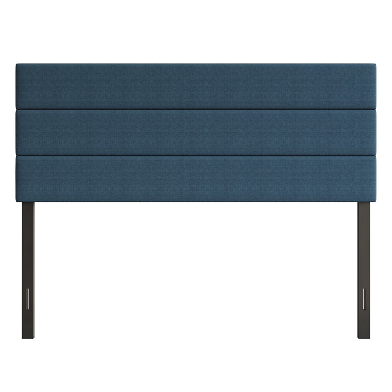 Tête de lit tapissier Farmersville, Simple, Denim Blue