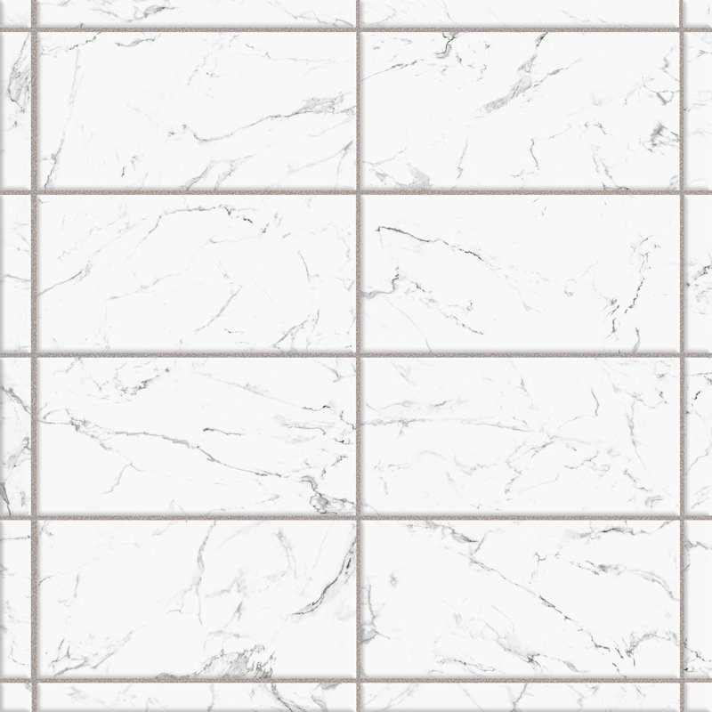 Timeless Calacatta 13" x 26" Porcelain Marble Look Wall & Floor Tile