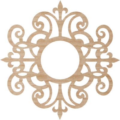 Médaillon de plafond en bois Dijon