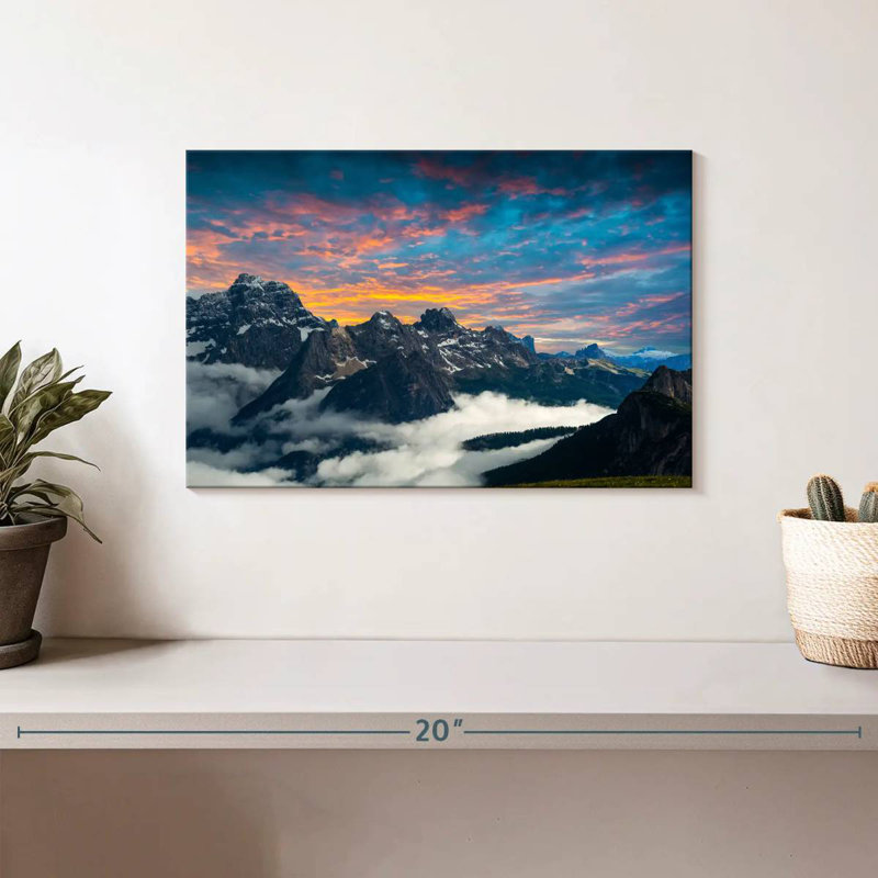 Paysage de montagne Alvord Tre Cime Di Lavaredo, H 8 po x l 12 po