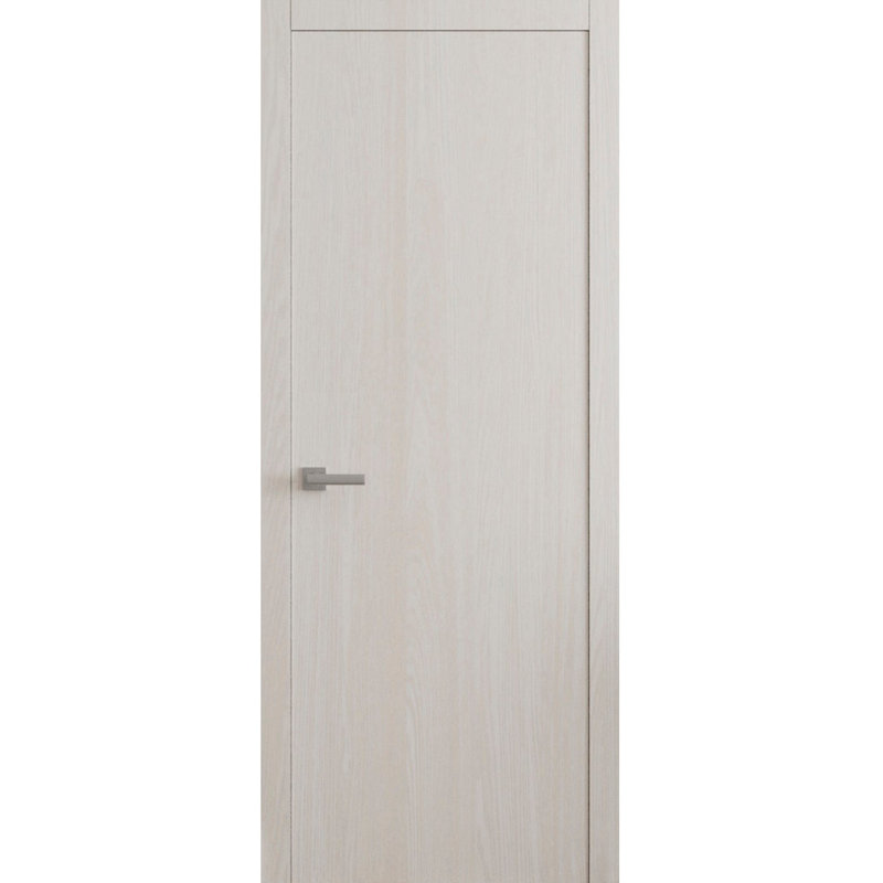 Intérieur de la porte française - Essentiel 8001 - Poignée simple à panneau régulier - Portes de salle de bain modernes