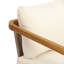 Fauteuil club d'extérieur en bois d'acacia avec dossier et coussins en osier PE