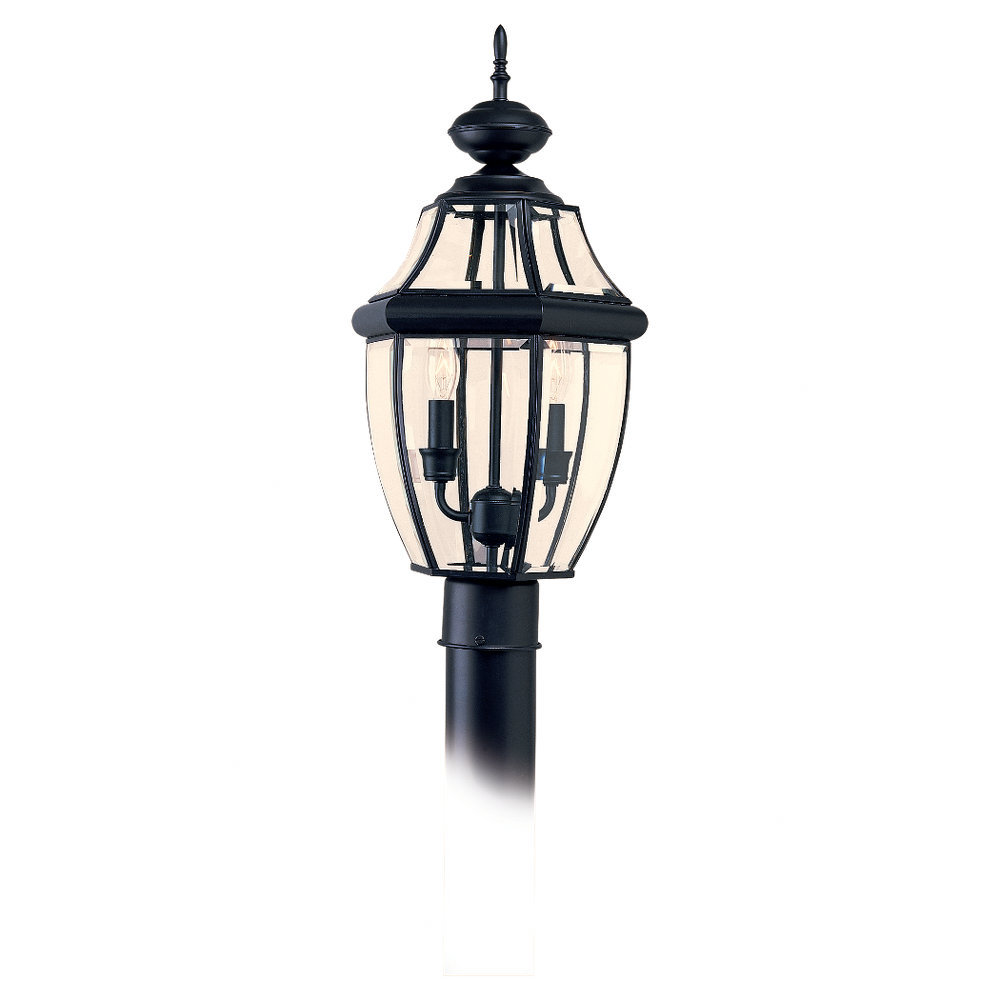 Eirini Beveled Metal Outdoor Lantern Head, Black, No