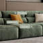 Coussin modulaire vert 100% polyester-136162233-136162228