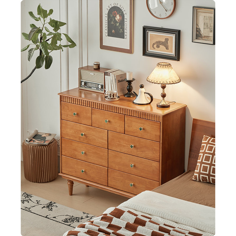 Commode d'appoint à grande capacité American Style, Brun