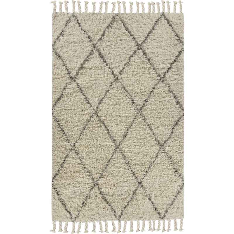 Calsbeck Wool Geometric Indoor Rug, Rectangle 5' x 8'