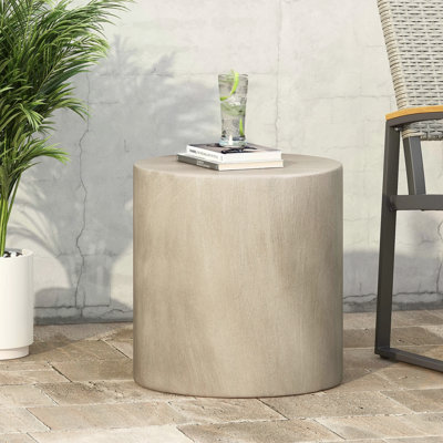 Table d'appoint d'extérieur en béton léger