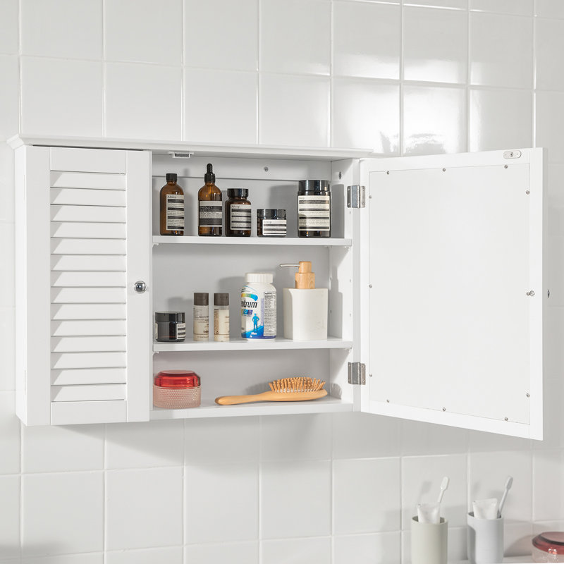 65 cm x 49 cm Spiegelschrank Lyonsdale, White