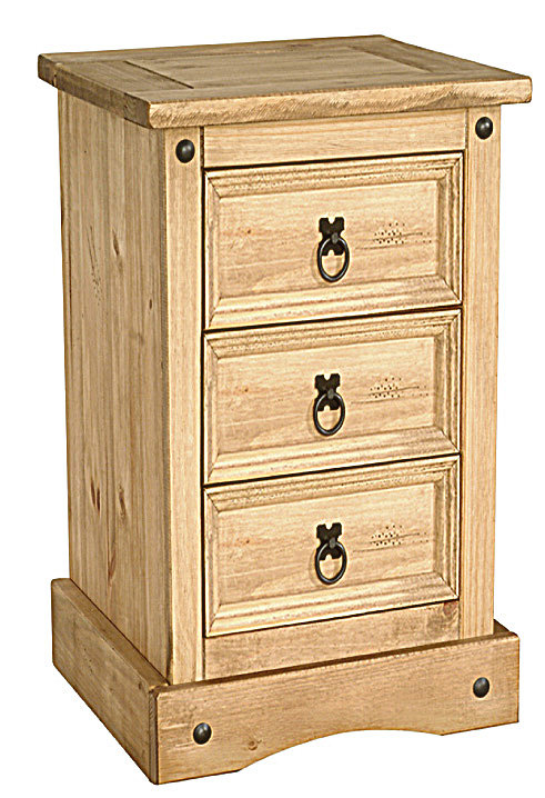 Dean 53cm W Solid Wood Bedside Table