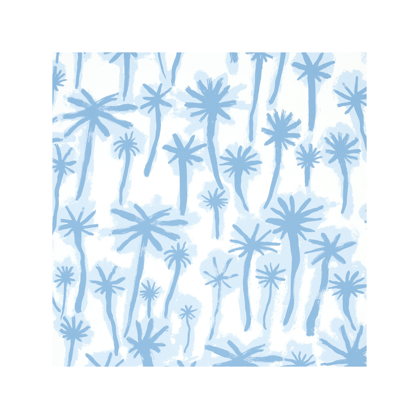 Schumacher x Abel Macias Palmitas Wallpaper, Teal