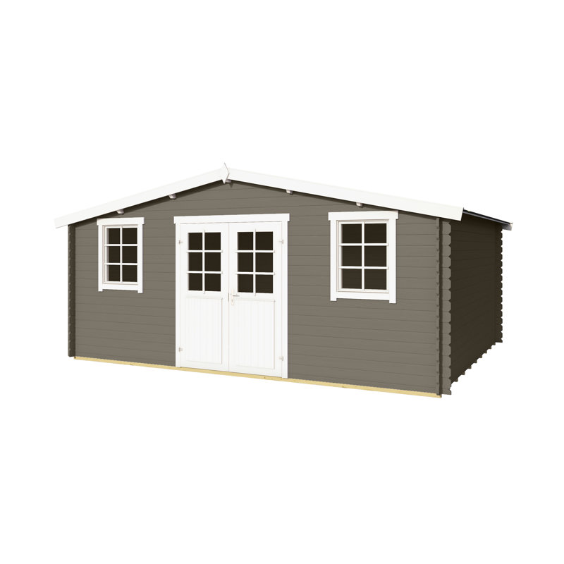Lasita Wels 5 - 17 x 13.5 Ft. Summerhouse With Single Glazing (28mm), Carbon Grey