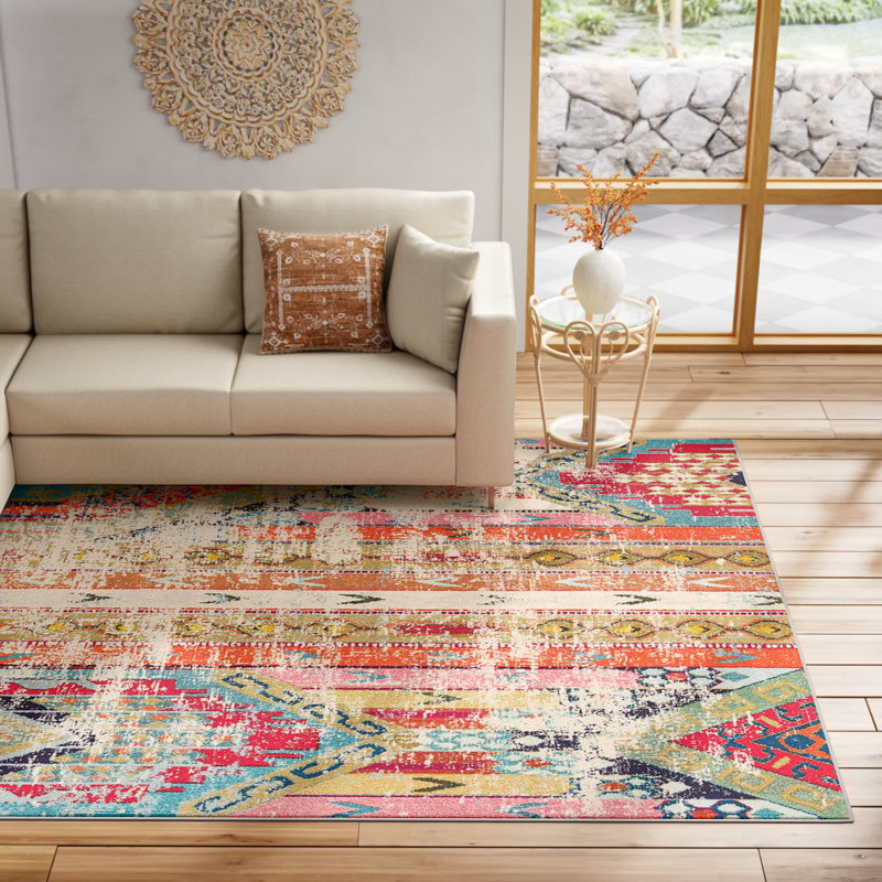 Newburyport Washable Geometric Indoor Rug, Rectangle 9' x 12'2"