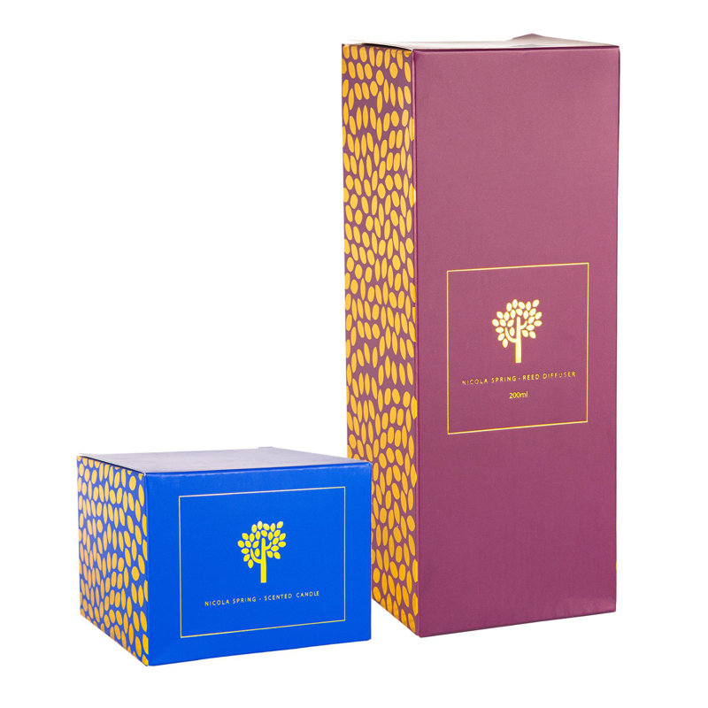 Nicola Spring - Scented Candle & Reed Diffuser - 350g - Cinnamon & Orange