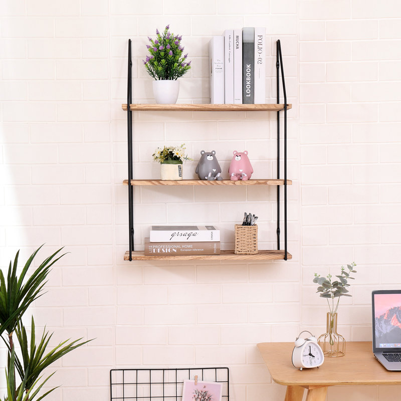 Wall Mounted Rustic Wood Wall Storage