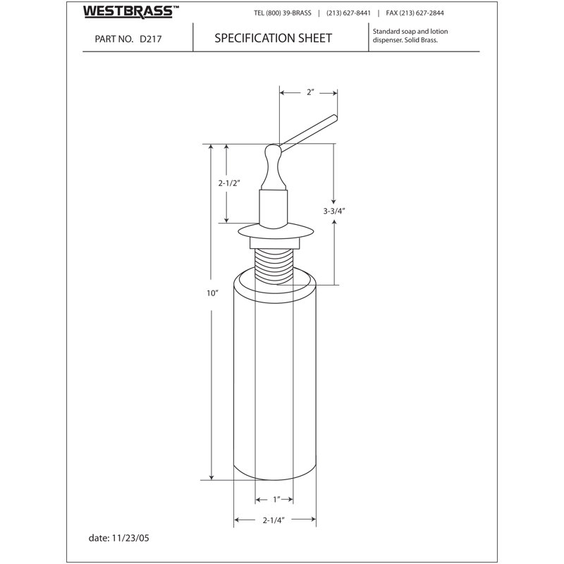 Distributeur de savon liquide / désinfectant pour les mains avec bouteille rechargeable de 12 oz, Cuivre antique