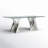 Ammerman Glass Top Metal Base Dining Table-600084512-599811099