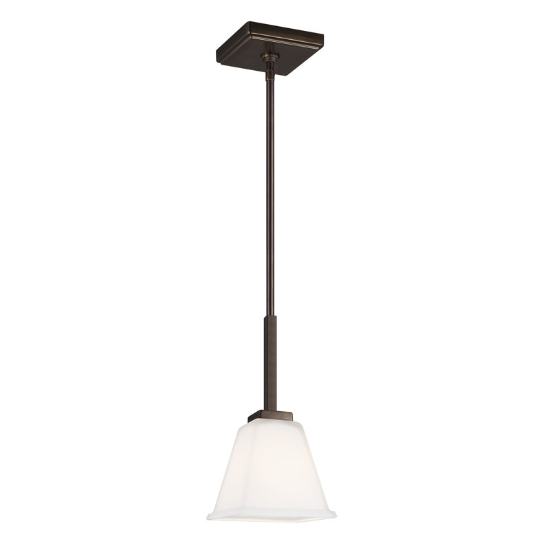 Ellis Harper One Light Mini-Pendant from Generation Lighting , Brushed Nickel, 75W(Bulb Not Included)