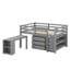 Lit mezzanine double bas avec cabinet-2130900319