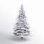 Sapin de Noël blanc givré-2030673565