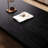 Black Solid Wood Rectangular Coffee Table-576501606