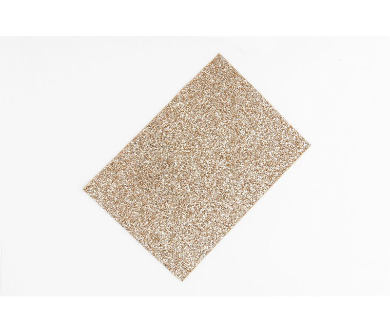 Dune sable - Échantillon de papier peint scintillant véritable (format A6)