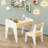 Kids Wooden Study Table with Chair, Ideal for 2-8 Year Olds