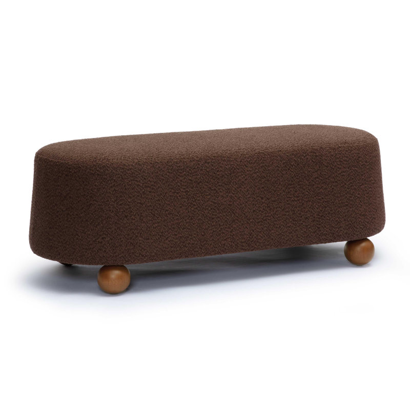 Grand repose-pieds Rumfelt, Brun, Bois naturel