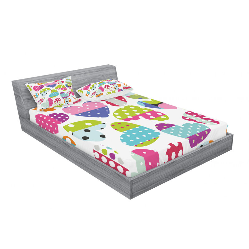 Microfiber Sheet Set, Queen Sheet Set with Fitted Sheet