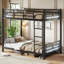 Convertible Metal Bunk Bed for Teens and Adults with Space-Saving Design-133401015