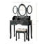 Ensemble coiffeuse avec miroir Clementina-814706148