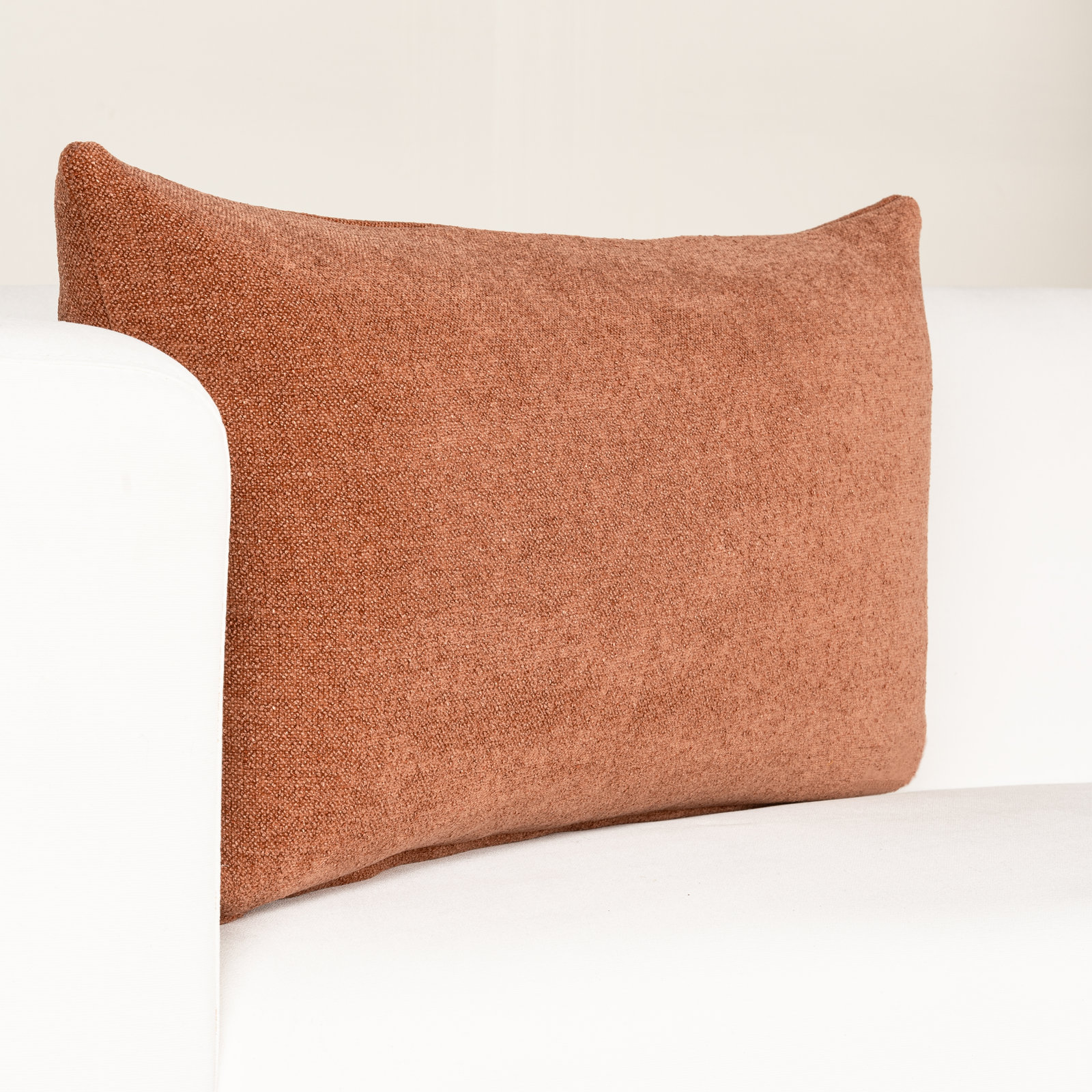 Cascade Textured Accent Pillow, Polyester, Red, Rectangle 14"H x 26"W