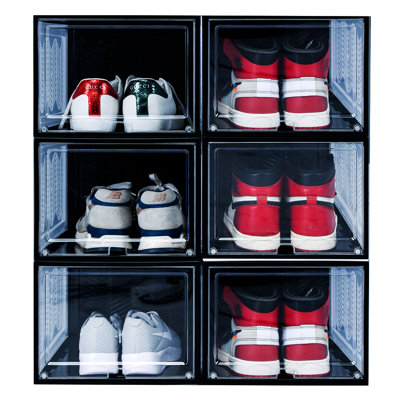 Grande boîte de rangement empilable pour chaussures