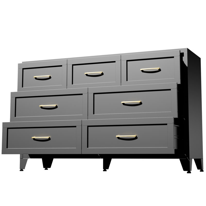 Commode à tiroirs en métal
