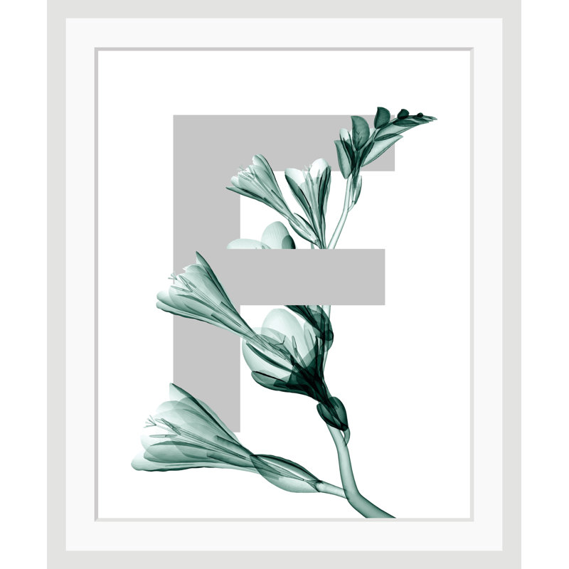 Letter F - Single Picture Frame Print