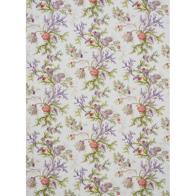 Del Tesoro Fabric, Purple/Coral