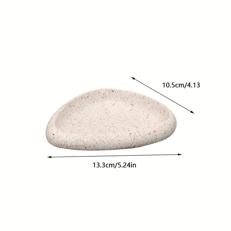 Soap Dish - Ceramic European Style, White