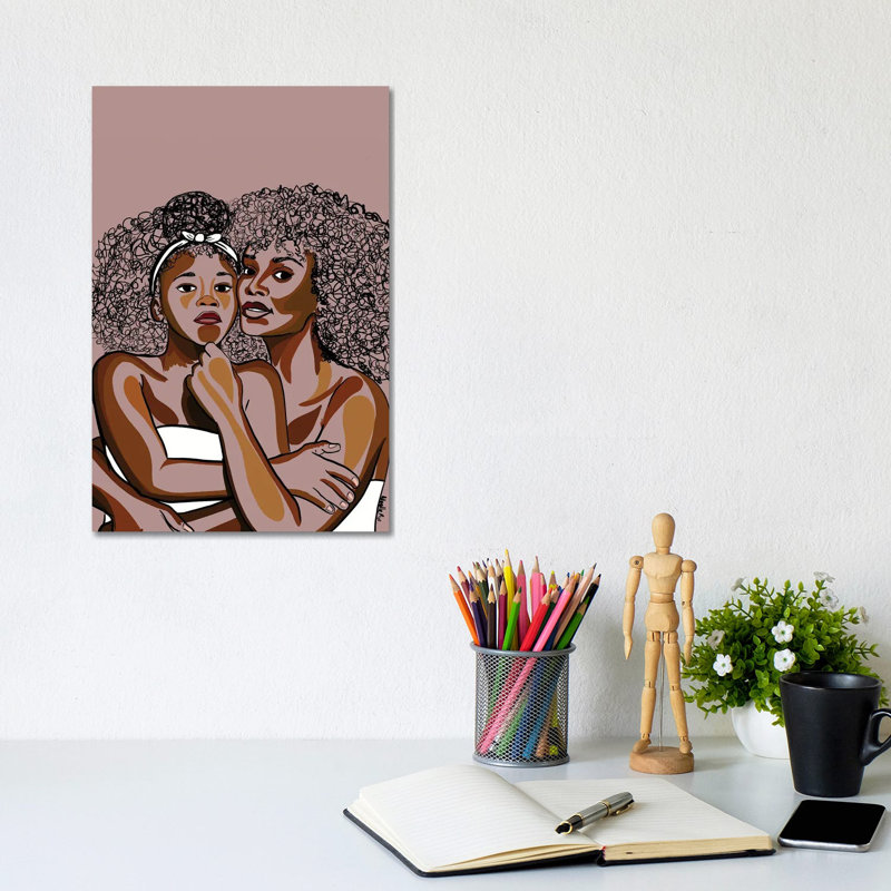 Mommy And Me IV by NoelleRx - Wrapped Canvas Print, 20.32 cm H x 30.48 cm W