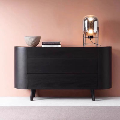 Modern minimalist wooden sideboard