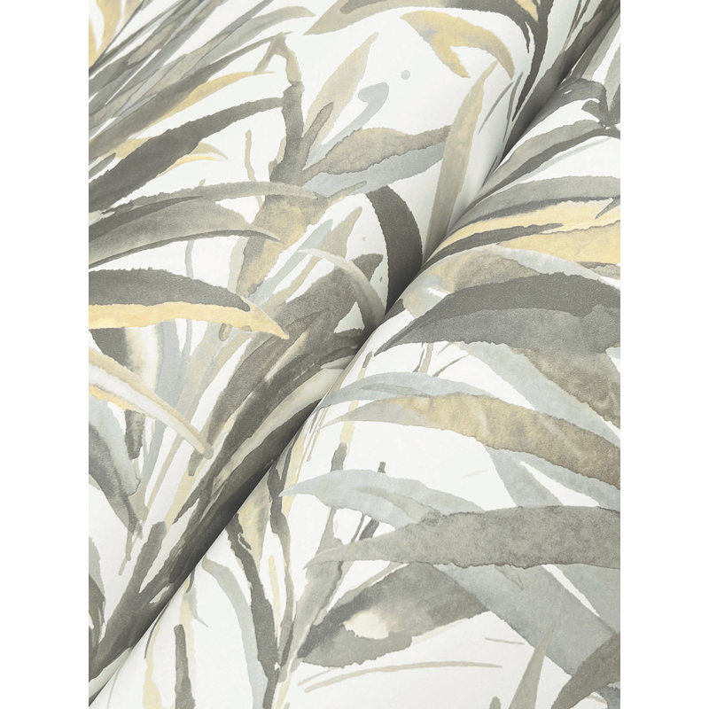 Papier peint Swaying Palms, Gris