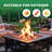 Patio 32 in. Square Steel Fire Pit