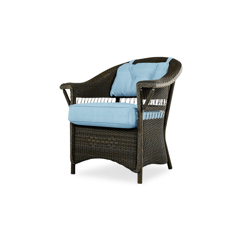Nantucket Outdoor Dining Armchair, Decorline Navy, Mink