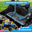 24V Kids Ride On UTV Blue, voiture électrique 2 places pour enfants avec télécommande, 4 moteurs, Bluetooth, musique et lumières DEL-100651915